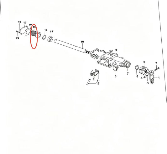 F96036-2 ZOOMLION BRAND SPECIAL CHASSIS FOR TRUCK CRANE-COMPRESSION SPRING