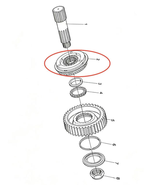 A-5119 ZOOMLION BRAND SPECIAL CHASSIS FOR TRUCK CRANE-EXTENSIONAL INTERMEDIATE SHAFT WELDED ASSY. OF AUXILIARY GEARBOX