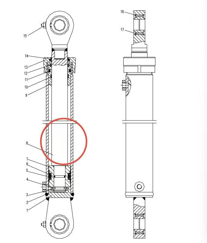 00663307200400000 ZOOMLION QUY500W CRAWLER CRANE -CONTROL SYSTEM-OPERATOR CAB-PISTON ROD