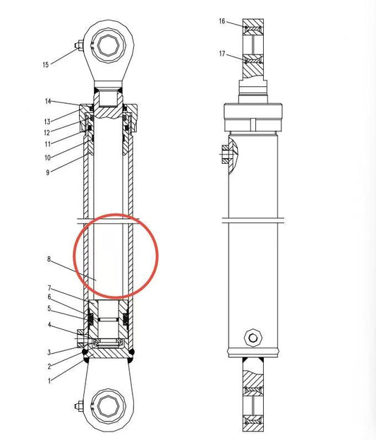 00663307200400000 ZOOMLION QUY500W CRAWLER CRANE -CONTROL SYSTEM-OPERATOR CAB-PISTON ROD
