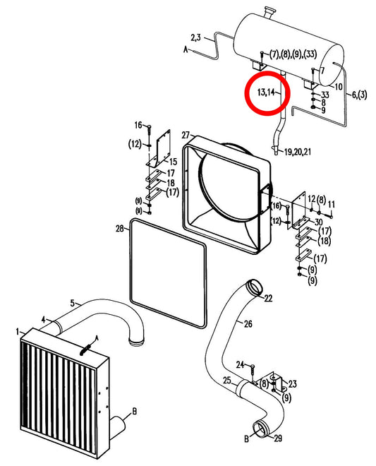 00671441330001060 HIGH QUALITY RADIATOR HOSE Φ25×1400