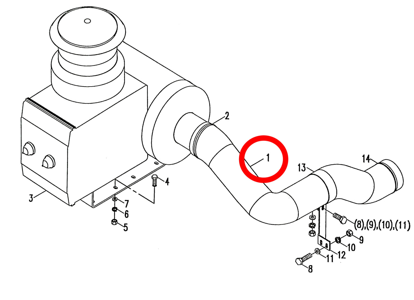 1000100191 HIGH QUALITY INTAKE PIPE