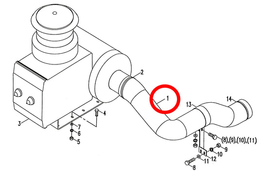1000100191 HIGH QUALITY INTAKE PIPE
