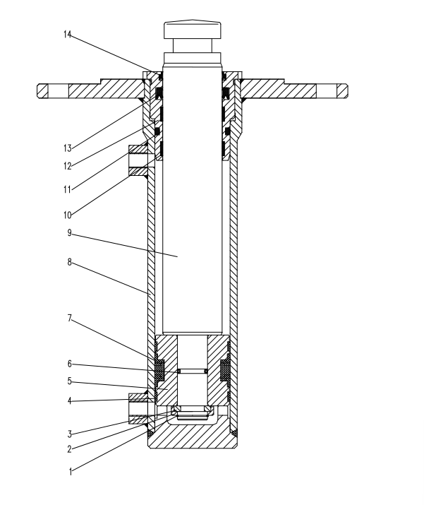 D1010200242-006400Z ZOOMLION  QUY500W CRAWLER CRANE -BOOM SYSTEM-BOOM PIN SHAFT CYLINDER