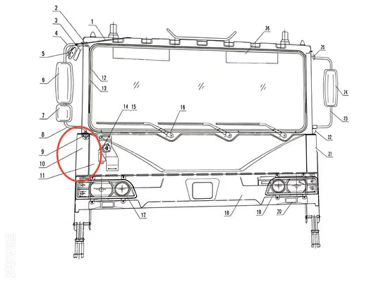 JZL1/53-01010 FRONT PANEL ASSY