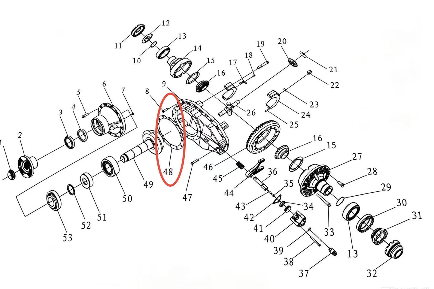 81.90701.0716 ZOOMLION BRAND SPECIAL CHASSIS FOR TRUCK CRANE-ADJUSTING WASHER