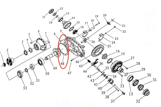 81.90701.0716 ZOOMLION BRAND SPECIAL CHASSIS FOR TRUCK CRANE-ADJUSTING WASHER
