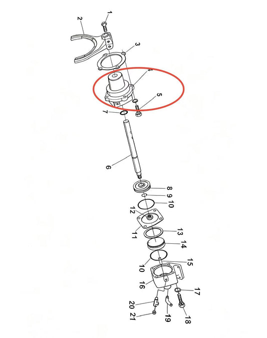 16778  ZOOMLION BRAND SPECIAL CHASSIS FOR TRUCK CRANE-RANGE CYLINDER