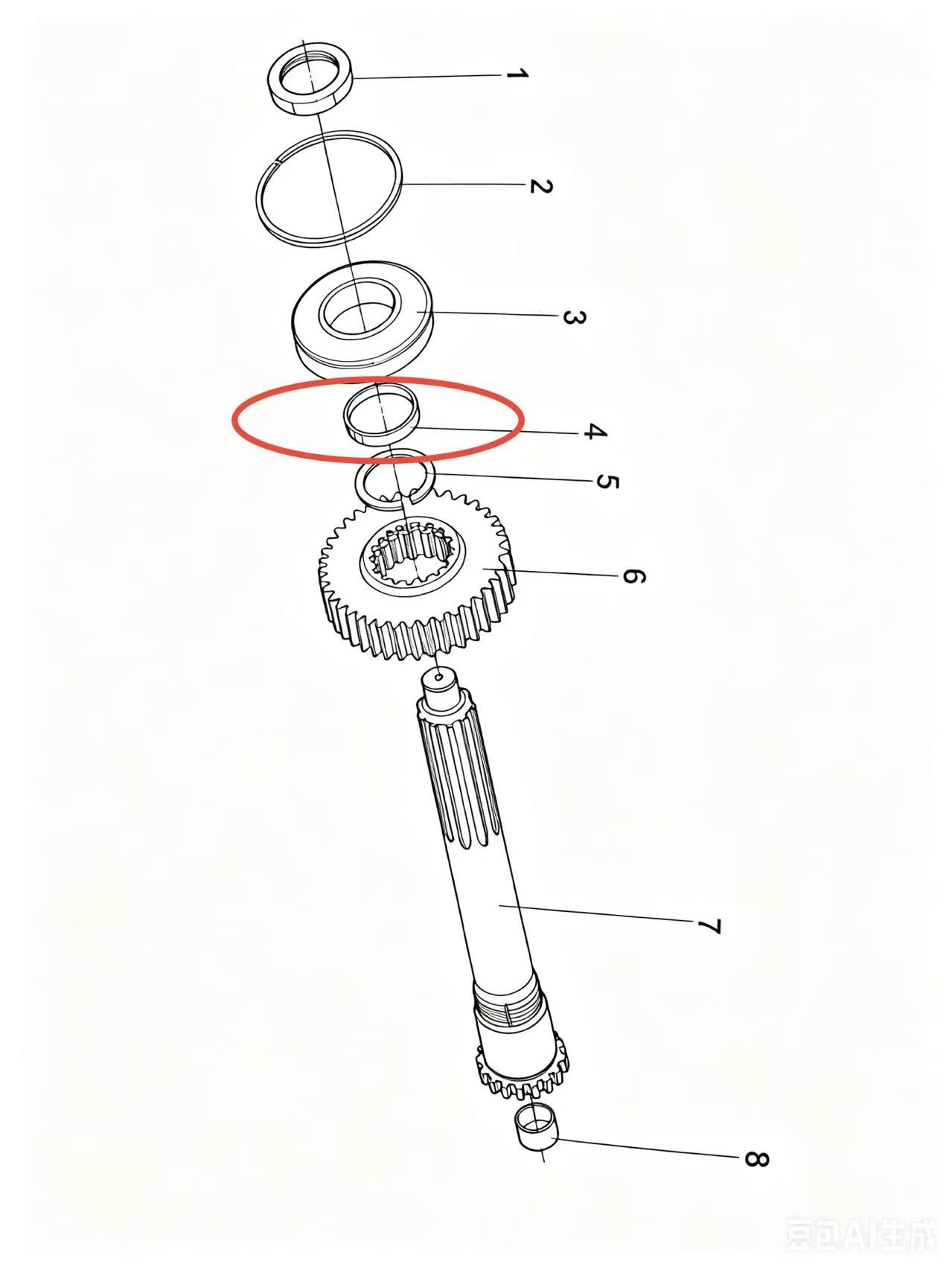 16463  ZOOMLION BRAND SPECIAL CHASSIS FOR TRUCK CRANE-GEAR SHIM