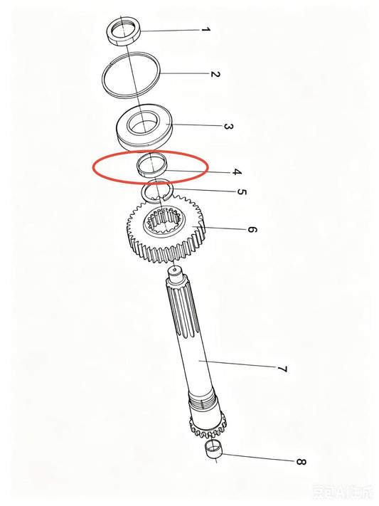 16463  ZOOMLION BRAND SPECIAL CHASSIS FOR TRUCK CRANE-GEAR SHIM