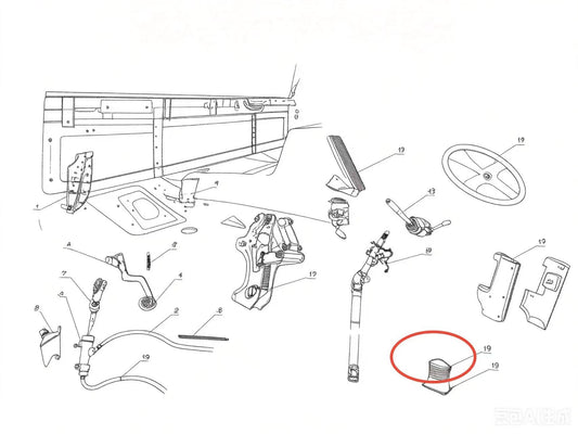 PW21 ZOOMLION BRAND SPECIAL CHASSIS FOR TRUCK CRANE-RUBBER SLEEVE OF STEERING GEAR