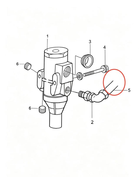 55518 ZOOMLION BRAND SPECIAL CHASSIS FOR TRUCK CRANE-GAS PIPE ASSY